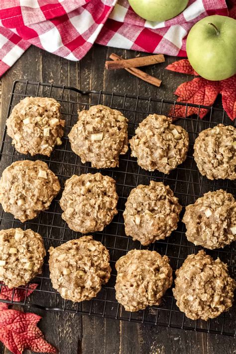 Apple Cinnamon Oatmeal Cookies Gluten Free Dairy Free Option Mile