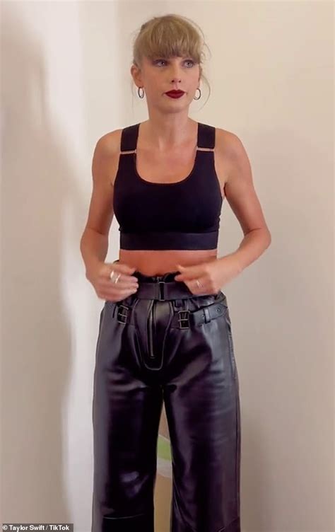 Friday 22 July 2022 0624 Am Taylor Swift Dons Leather Trousers Joins