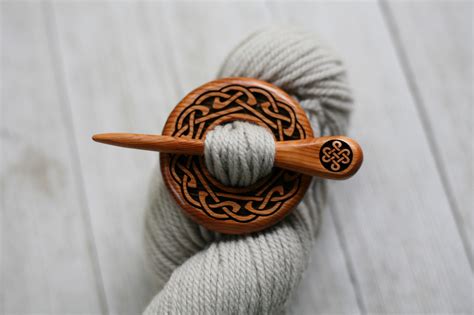 Celtic Knot Shawl Pin In Oregon Yew