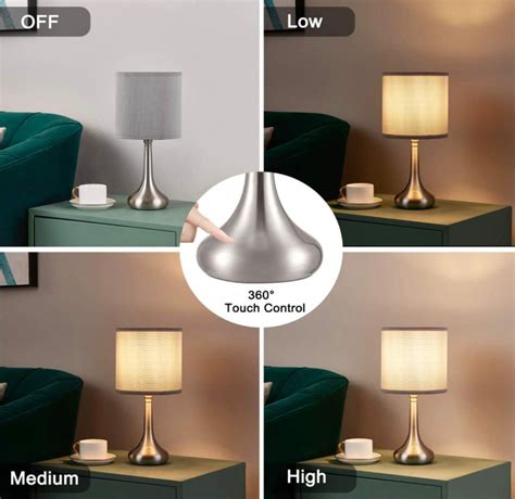 Small Touch Bedside Lamp Nightstand Lamp For Bedroom Set Of 2 Etsy Uk