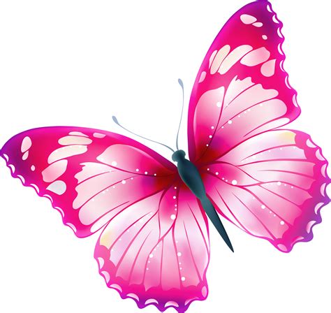 Download Hd Pink Butterflies Clipart Transparent Butterfly Clip Art