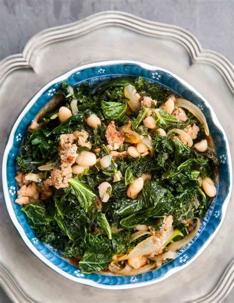 Kale With White Beans And Sausage Recipe