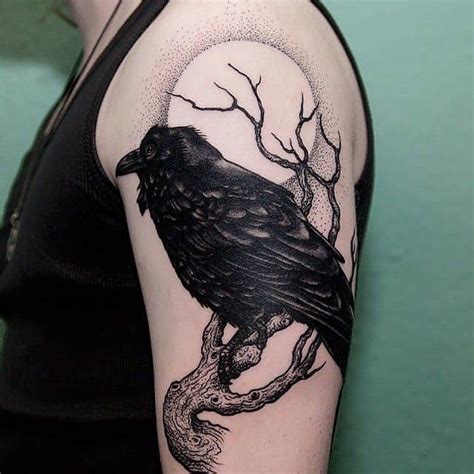 100 Inspirational Raven And Crow Tattoo Ideas Ultimate Guide