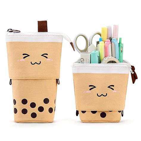 Buy Boba Cute Standing Pencil Case For Kids Pop Up Pencil Box Makeup