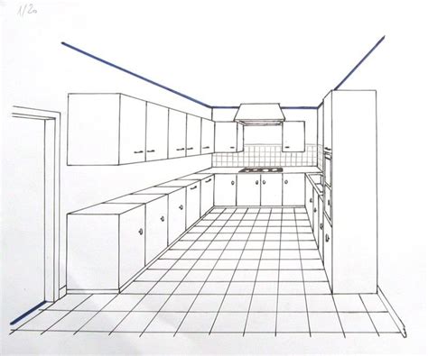 Dessiner une cuisine en perspective. Dessiner Une Piece De Maison En Perspective | Ventana Blog