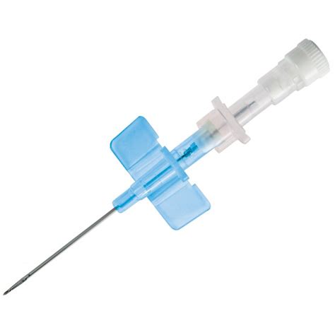 Sentracan Safety Non Ported Winged Iv Cannula 22g Blue 25mm