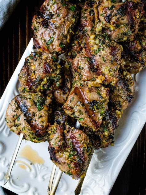 Easy Grilled Lamb Kebabs Garlic And Zest
