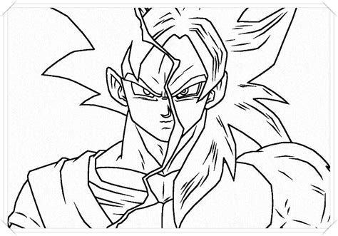 Dibujos De Goku Fase Dios Rojo Para Colorear Para Colorear Reverasite