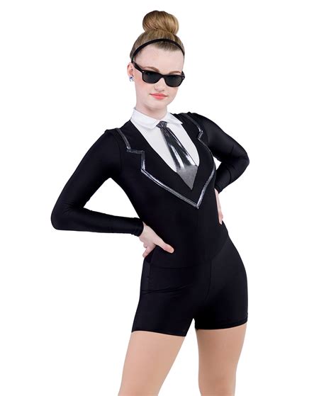 Black Tux Suit Value Jazz Dance Costume A Wish Come True