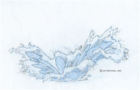 Water Splash By John Macfarlane Drawings Water Sketch Water Art