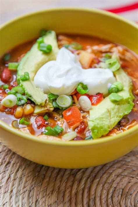 Mix seasonings with the sauce and pour it over chicken. Easy Instant Pot ChickenTaco Soup - Baking Beauty