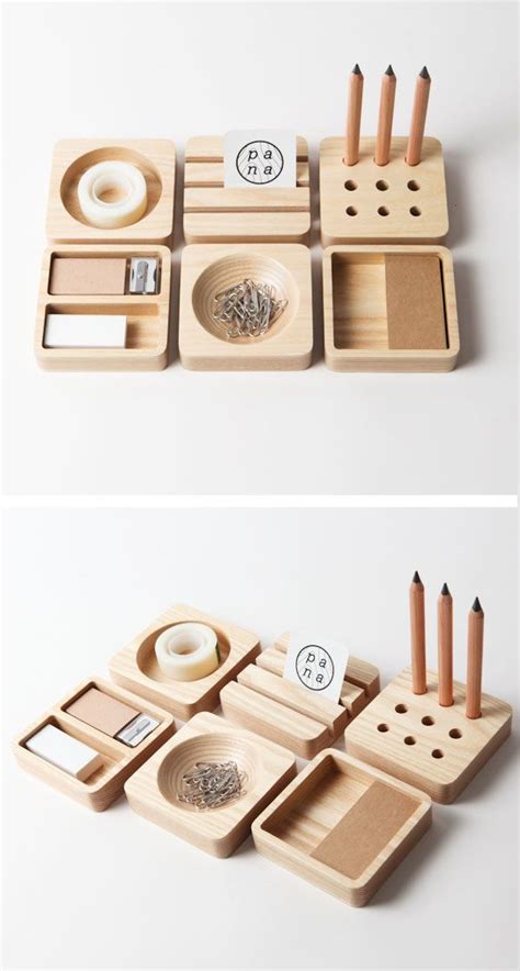 Desk Stationary Set Pana Objects Clever Idea Wood Projects