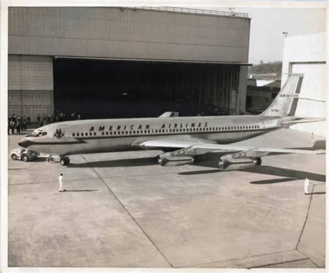 American Airlines Boeing N A Large Vintage Original Airline