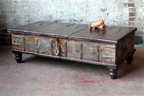 Shop with afterpay on eligible items. Reclaimed Coffee Table Trunk Table Green Patina Hand ...
