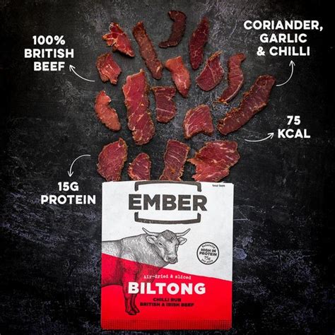 Ember Snacks Chilli Flavour Beef Biltong Ocado
