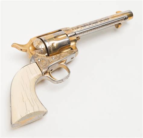 colt saa revolver 45 cal 5 1 2” barrel engraved in the western style of late 19th century go