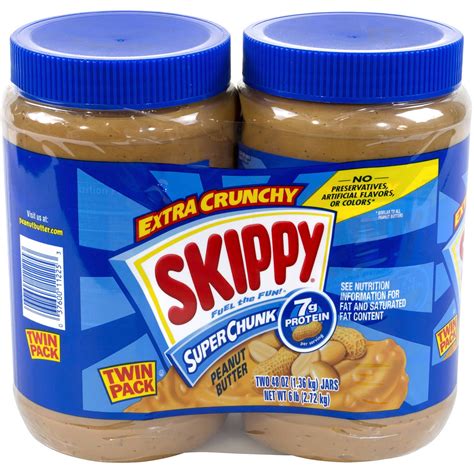 Skippy Extra Crunchy Peanut Butter 48 Oz Pack Of 2