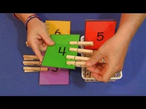 Clothespin Number Match Early Learning Activities Learning Colors