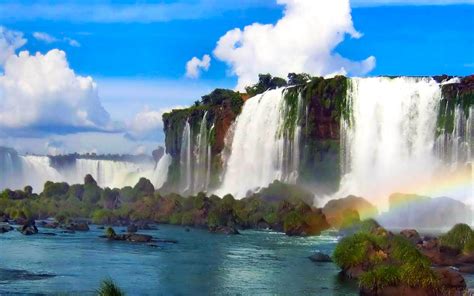 Desktop Wallpapers Waterfalls With Rainbow 34 Images