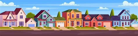 Houses On Street Clipart Free Download Transparent Png Clipart