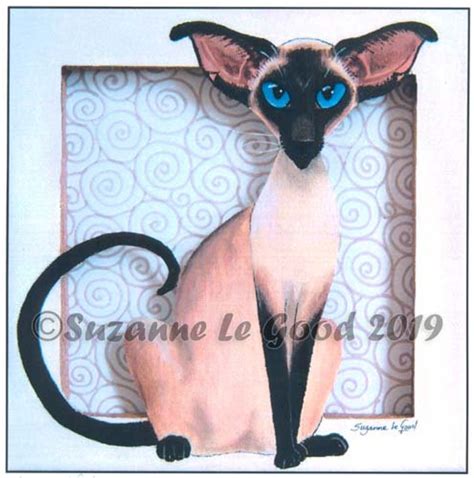 Siamese Cat Art Print Sealpoint From Original Canvas Painting Etsy