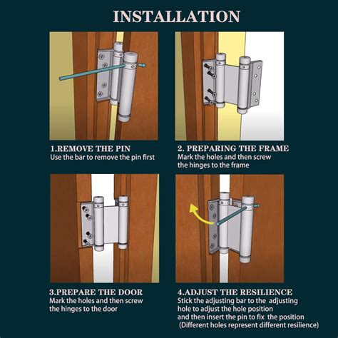 Tambee 6inch Double Action Hinge Saloon Door Hinges Swinging Door Hinge