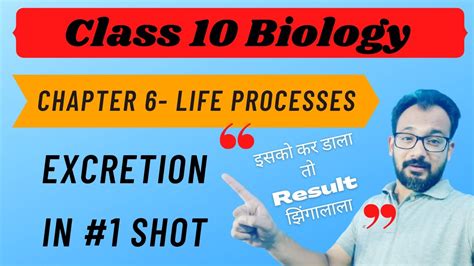 Class Term Excretion In Shot Life Processes Science