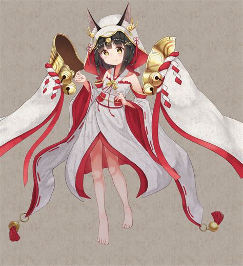 Mimikaki Men Bow Nagato Azur Lane Nagato Great Fox S White Gown Azur Lane Azur Lane