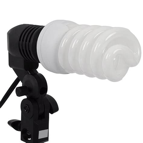 E Single Head Bulb Holder Flash Umbrella Bracket Photo Lighting Bulb