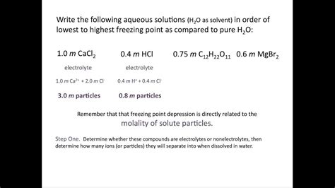 Freezing Point Depression - Chemistry Tutorial - YouTube