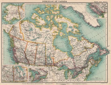 Canada Protestant Missionary Work With Native Americans Jews And Asians 1911 Map