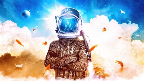 F#m em what you know about rollin' down in the deep? spacesuit, Desktopography, Goldfish, Space, Water, Digital ...