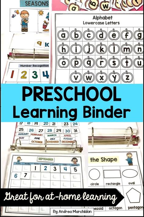 Preschool Learning Binder Preschool Learning Learning Poster