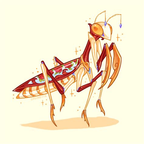 Original Concept Art Artist Name Bug Charongess No Humans Porcelain Praying Mantis