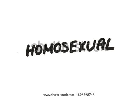 homosexual handwritten message on white background stock illustration 1896698746 shutterstock