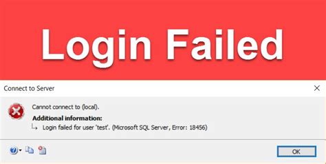 Login Failed For User Sql Error Jointlasopa