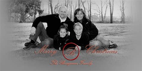Personalized Christmas Cards Red Truck and Christmas Tree