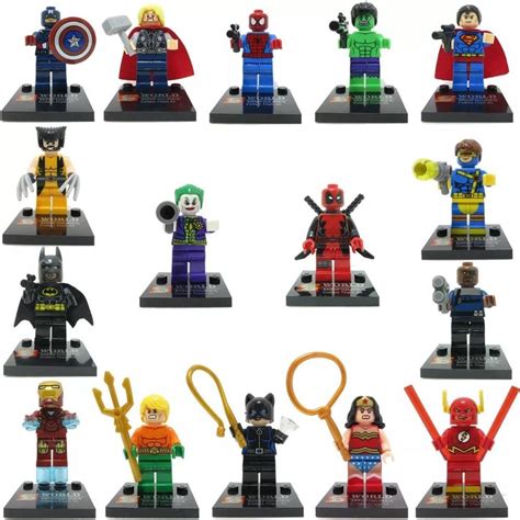 2017 16pcs Marvel Avengers Dc Super Hero Mini Figure Set Fits Lego Uk