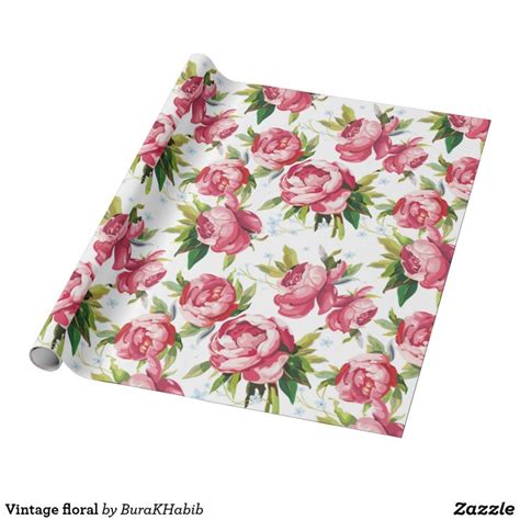 Vintage Floral Wrapping Paper Floral Wrapping Paper
