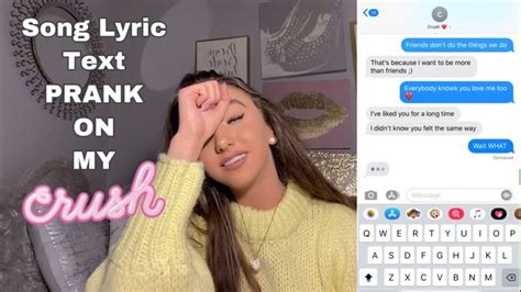 SONG LYRIC TEXT PRANK ON MY TIKTOK CRUSH WHAT HAPPENED NEXT IS