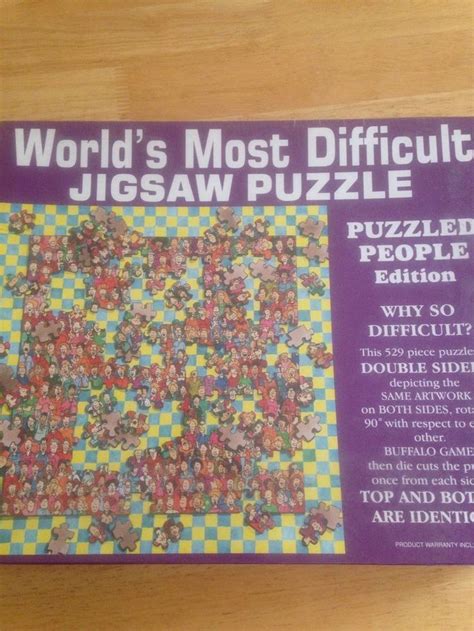 It contains only nine pieces but it's been dubbed the world's hardest jigsaw puzzle ever. Worlds Most Difficult Jigsaw Puzzle Puzzled People Edition ...