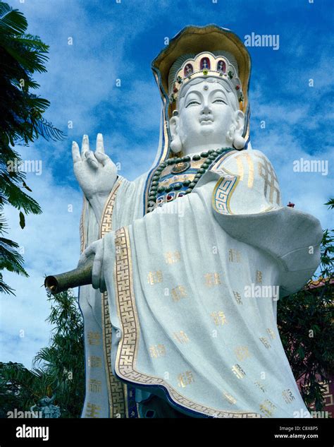 Statue Of Buddhist Goddess Of Mercy Guan Yin Repulse Bay Hong Kong