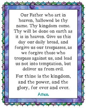 40% off with code zazbestgifts. The Lord's Prayer Poster. Prayer, Blessings, Homeschool ...