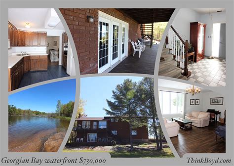 $730,000 - Georgian Bay waterfront home with the spectacular highly