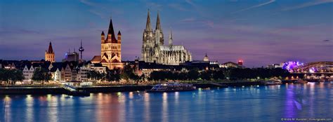 You can rediscover the rhine metropolis on our #inköllezehus page. Köln bei Nacht - Rheinpromenade