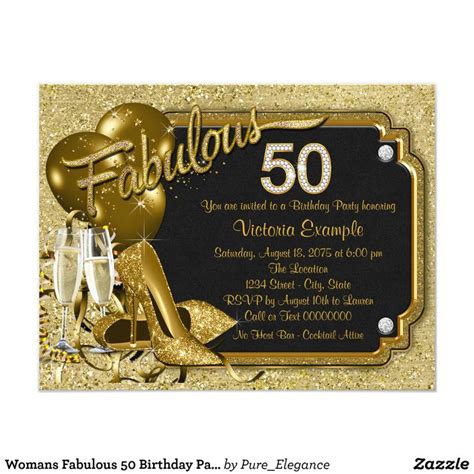 A 50th Birthday Party With Gold And Black Balloons Champagne Glasses