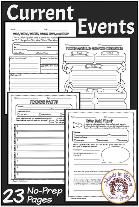 Current Event Report Worksheet