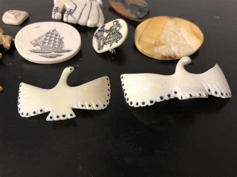 Collection Of Carved Ivory From Alaska