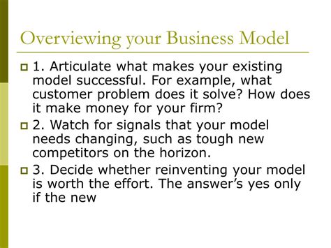 Ppt Reinventing Your Business Model Powerpoint Presentation Free