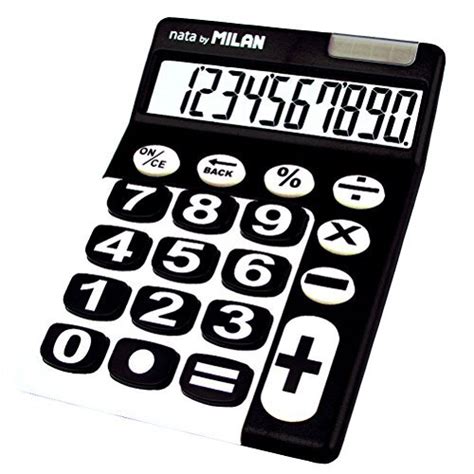 MILAN Blister calculadora dígitos teclas grandes negro Rekenmachine kopen Kieskeurig nl